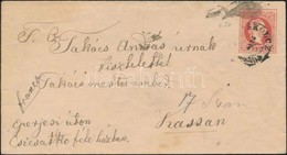 1867 5kr Díjjegyes Levél ,,MISKOLCZ' - ,,KASSA' (8.000) - Andere & Zonder Classificatie