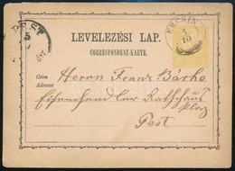 1871 2kr Díjjegyes Levelezőlap 'ERCSIN' - Sonstige & Ohne Zuordnung