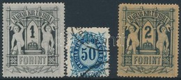 * O 1874 Távírda Bélyegek 50kr, 1 Ft, 2 Ft - Altri & Non Classificati