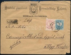 1878 Ajánlott Levél 5kr + 10kr Bélyeggel 'BIHAR-DIÓSZEG' - 'NAGYVÁRAD' - Altri & Non Classificati