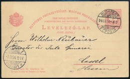 1880 UPU Válaszos összefüggő Levelezőlap MBK 13 (40.000) (középen Hajtott) - Sonstige & Ohne Zuordnung