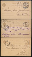 1882 3 Db Díjjegyes Levelezőlap (Gudlin 185 P) - Sonstige & Ohne Zuordnung