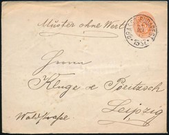 1887 Díjjegyes Levél MBK 37 B (2.000) - Altri & Non Classificati