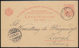 1895 UPU Díjjegyes Levelezőlap MBK 20 B (3.500) - Sonstige & Ohne Zuordnung