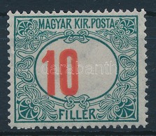 ** 1915 Pirosszámú Zöldportó 10f Erősen Balra Tolódott értékszámmal - Other & Unclassified