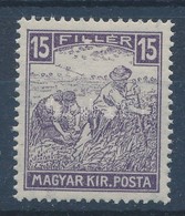 ** 1916 Fehérszámú Arató 15f, Az Első L Talpa Vastag - Altri & Non Classificati