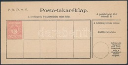 1900 Használatlan 10f Posta-takaréklap (2.000) - Other & Unclassified