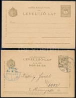 1913 Használatlan 5f Díjjegyes Válaszos Levelezőlap + Magyar-horvát Kétnyelvű Futott Válaszos Levelezőlap (Si 8, 9) - Sonstige & Ohne Zuordnung