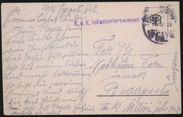 1917 Tábori Posta Képeslap 'K.u.k. Infanterieregiment Nr.33.' + 'TP 642' - Andere & Zonder Classificatie