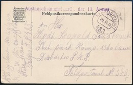 1918 Tábori Posta Levelezőlap 'Austauschsammel.. Der 11. Armee' +'FP 483' - Altri & Non Classificati