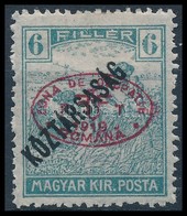 * Debrecen I. 1919 Arató / Köztársaság 6f, Brainard Vizsgálójellel (10.000) - Andere & Zonder Classificatie