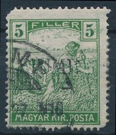 O 1918 Arató 5f Kézi V-ös Felülnyomással / Mi 10 Signed: Bodor (foghibák) - Sonstige & Ohne Zuordnung