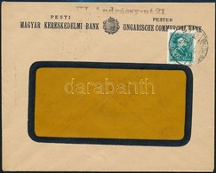1934 Céges Levél Arcképek 10f 'P.M.K.B.' Céglyukasztásos Bélyeggel Bérmentesítve - Altri & Non Classificati