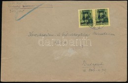 1945 (5. Díjszabás) Helyi Levél Betűs 2 X 40P/8f Bérmentesítéssel - Other & Unclassified