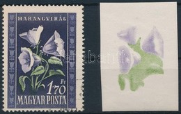 1950 Virág 1,70Ft A Virág Színeinek Próbanyomata - Altri & Non Classificati