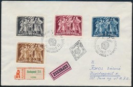 1950 Felszabadulás Expressz Ajánlott FDC - Other & Unclassified