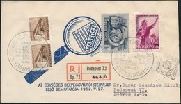 1952 MABÉOSZ Díjkiegészített Ajánlott FDC - Other & Unclassified