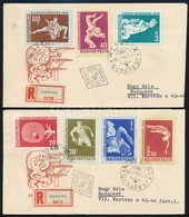 1958 Sport Sor 2 Db Ajánlott FDC-n - Sonstige & Ohne Zuordnung