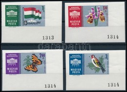 ** 1961 Nemzetközi Bélyegkiállítás Budapest (I.) ívsarki Sorszámozott Vágott Sor (3.400) (ujjlenyomatok, Törések) - Other & Unclassified