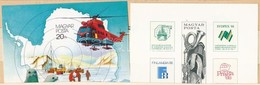 ** 1987-1988 Bélyegkiállítások III. + Antarktiszkutatás Vágott Blokkok - Autres & Non Classés