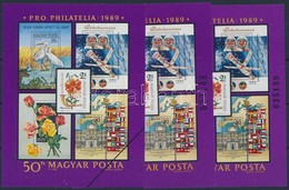 ** 1989 Pro Philatelia Blokk Nagy Számmal, Kis Számmal + MINTA - Andere & Zonder Classificatie