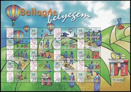 O 2007 Ballagási Bélyegem (IV.) - Hőlégballon Promóciós Teljes ív (7.000) - Autres & Non Classés