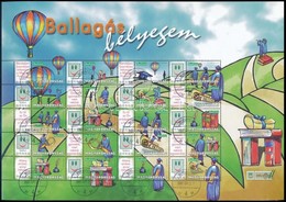 O 2007 Ballagási Bélyegem (IV.) - Hőlégballon Promóciós Teljes ív (7.000) - Other & Unclassified