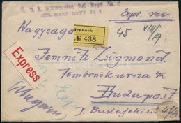 1918 Ajánlott Expressz Tábori Posta Levél 2 Bélyeges Bérmentesítéssel Budapestre / Registered Express Field Post Cover W - Altri & Non Classificati