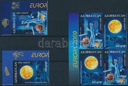 ** 2009 Europa CEPT: Csillagászat ívsarki Sor Mi 758-759 A + Bélyegfüzetlap Mi 758-759 D - Andere & Zonder Classificatie