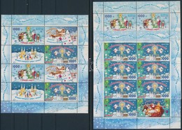 ** 2010 Karácsony és Újév Kisívpár + Blokk,
Christmas And New Year Minisheet Pair + Block
Mi 840-841 + 80 - Autres & Non Classés