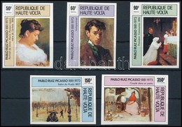 ** 1982 Picasso, Festmények Vágott Sor,
Picasso, Paintings Imperforated Set
Mi 587-591 - Autres & Non Classés