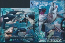 ** 2012 Cápa és A Kardszárnyú Delfin Kisív Mi 2595-2598 + Blokk Mi 243 - Andere & Zonder Classificatie