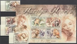 ** 2011 Marilyn Monroe Sor Mi 2218-2221 + Blokk Mi 182 - Sonstige & Ohne Zuordnung