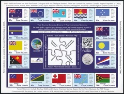 ** 2012 Csendes-óceáni Szigetek Konferenciája, Zászlók, 14 értékes + 16 értékes Kisív - Altri & Non Classificati