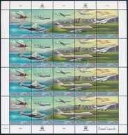 ** 1997 A Közlekedés Fejlődése, Repülők Kisív,
Development Of Transport, Planes Minisheet
Mi 314-318 - Andere & Zonder Classificatie