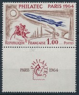** 1964 'Philatec' Kiállítás, Párizs (III) Szelvényes Bélyeg,
'Philatec' Exhibition, Paris (III). Stamp With Coupon
Mi 1 - Sonstige & Ohne Zuordnung