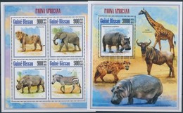 ** 2013 Afrikai állatok Kisív 4é + Blokk - Altri & Non Classificati