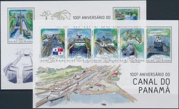 ** 2014 100 éves A Panama Csatorna Kisív 
+ Blokk - Andere & Zonder Classificatie