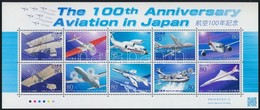 ** 2010 100 éves A Japán Repülés Kisív Mi 5392-5401 - Altri & Non Classificati