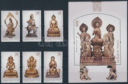 ** 2013 Buddha Figurák Sor Mi 4483-4488 + Blokk Mi 192 - Sonstige & Ohne Zuordnung