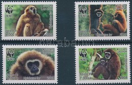 ** 2008 WWF: Gibbon Sor Mi 2062-2065 A + 4 FDC - Other & Unclassified