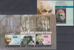 ** 2005 Einstein Halálának 50. évfordulója Kisív Mi 1943-1945 + Blokk 201 - Altri & Non Classificati
