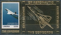 ** 2007 A Concorde Repülőgép Aranyfóliás Bélyeg Mi 5257 - Other & Unclassified