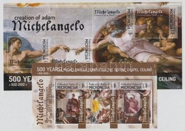 ** 2012 Michelangelo, Sixtus-kápolna Festmények Kisív + Blokk - Altri & Non Classificati