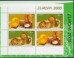 ** 2005 Europa CEPT, Gasztronómia Bélyegfüzet MH 9 (Mi 511-512) - Autres & Non Classés