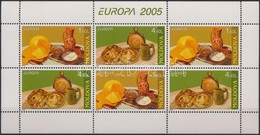 ** 2005 Europa CEPT, Gasztronómia Bélyegfüzet Lap H-Blatt 6 (Mi 511-512) - Altri & Non Classificati