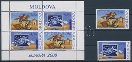 ** 2008 Europa CEPT: A Levél Sor Mi 611-612 + Bélyegfüzetlap H-Blatt 9 - Altri & Non Classificati