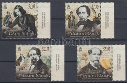 ** 2012 200 éve Született Charles Dickens ívszéli Sor, 4 érték - Altri & Non Classificati