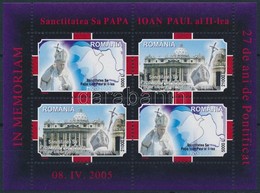 ** 2005 II. János Pál Pápa Blokk Mi 353 - Altri & Non Classificati