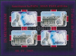 ** 2005 II. János Pál Pápa Blokk Mi 353 - Altri & Non Classificati